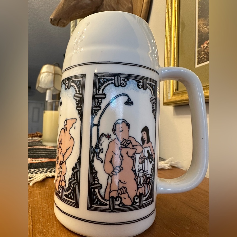 Vintage Arabia Finland Bosse Osterberg Sauna Mug Beer Stein